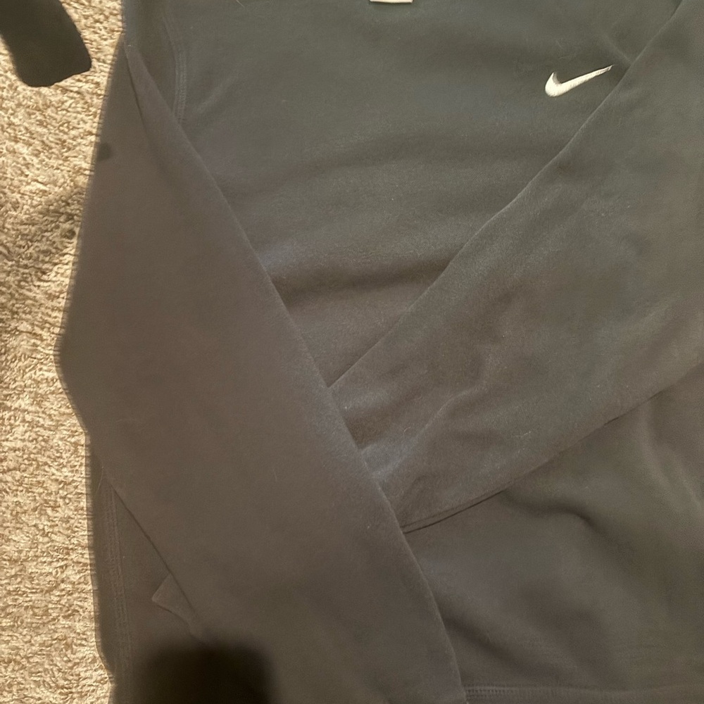 Nike Black Long Sleeve Top with White Logo